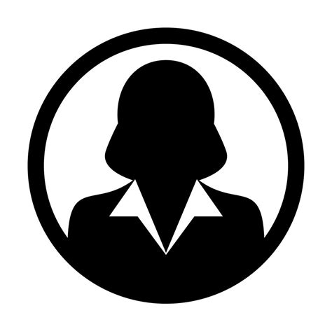 User Icon Vector Female Person Symbol Profile Circle Avatar Sign