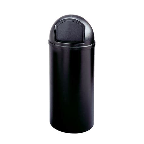 Rubbermaid Commercial Products Marshal Classic 15 Gal Black Round Top