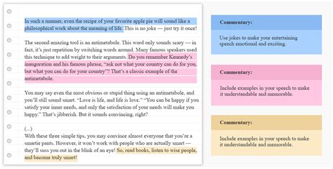 How To Write An Entertaining Speech Guide Tips And Example