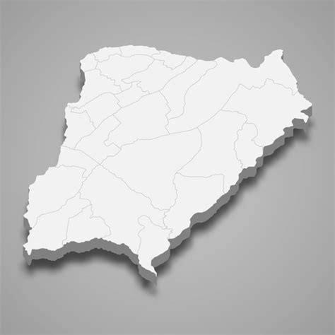 Mapa Isométrico De Corrientes Es Una Provincia De Argentina Vector