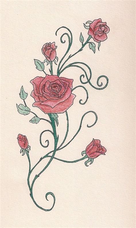 Rosenranke Tattoo Bedeutung Ideen Und Vorlagen Vine Tattoos Yellow Rose Tattoos Flower