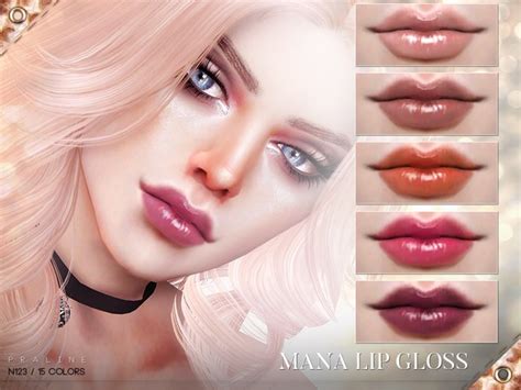 Pralinesims Mana Lip Gloss N123 Sims Sims 4 Sims 4 Cc Makeup
