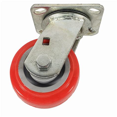 4 X 2 Swivel Caster With Polyurethane On Polyolefin Wheel Jc