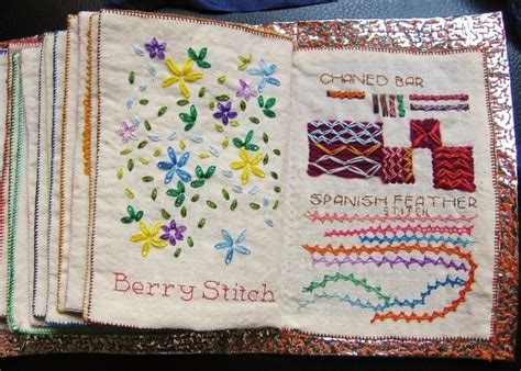 How To Make Sample Stitch Book Simple Craft Ideas Embroidery Book