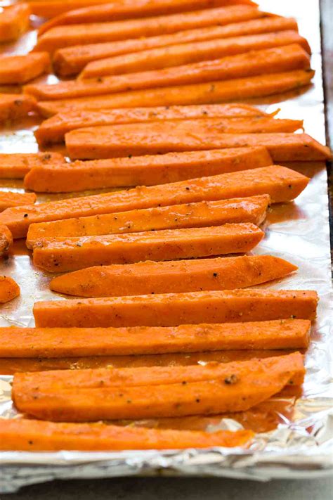 Typically, it will take 30 minutes to an hour. Baked Sweet Potato Fries - Jessica Gavin