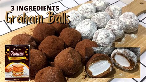 3 Ingredients Graham Balls Recipe How To Make Graham Balls With