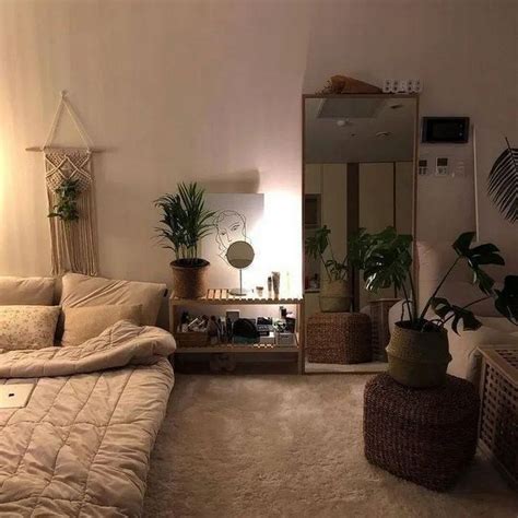 Aesthetic Cozy Interior In 2020 Small Apartment Bedrooms