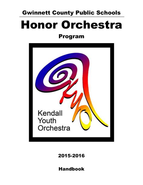 Honor Orchestra Gwinnett County Public Schools