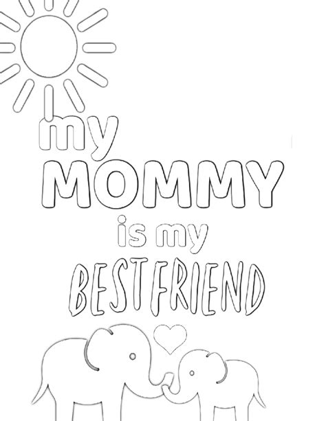Two generations family sweet tender relationship concept. FREE Printable Color Pages for Mom | Mothers day coloring ...