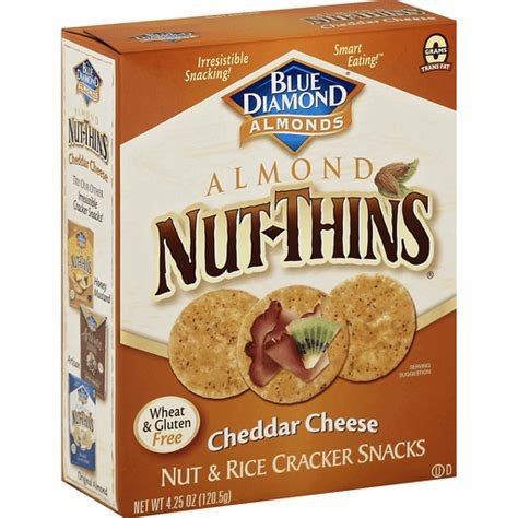 Blue Diamond Nut Thins Crackers Cheddar Cheese Cheese Fairplay Foods