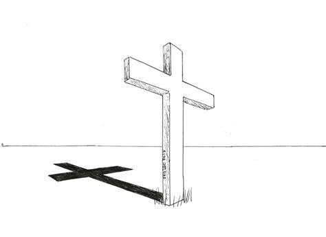 Simple cross symbol pencil drawing on paper stock photo 244484323. Cool Crosses Drawings | Free download on ClipArtMag