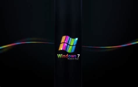 Rainbow Colored Windows 7 Wallpapers