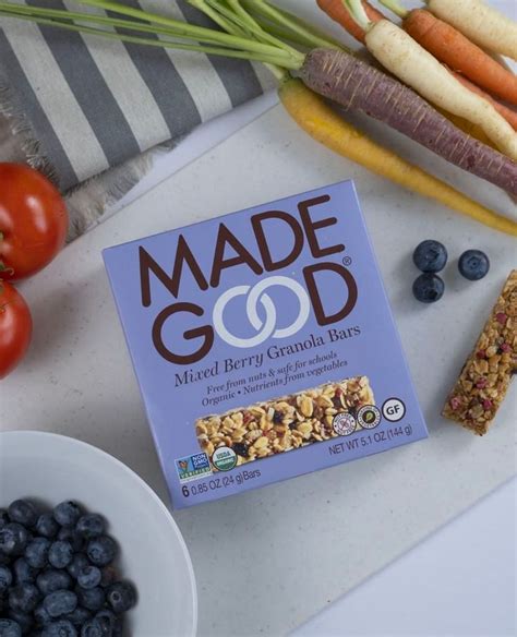 Made Good Granola Bar Mixed Berry 510oz 6 Pack The Greenline