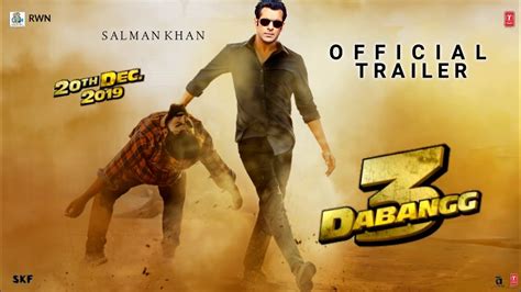 Dabangg3 Official Trailer Salman Khan Sonakshi Sinha Saiee Manjrekar Dabangg 3 Release