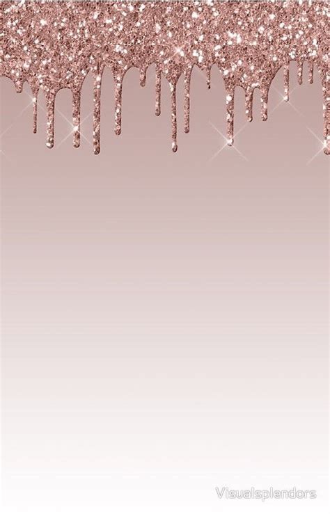 Dripping Glitter Iphone Case By Visualsplendors Pink Glitter