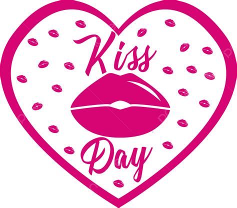 Diseño De Elementos Vectoriales Del Día Del Beso Png Día Internacional Del Beso Enamorado