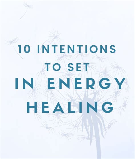 10 Intentions to Set while Energy Healing | Energy healing, Energy therapy, Reiki healing