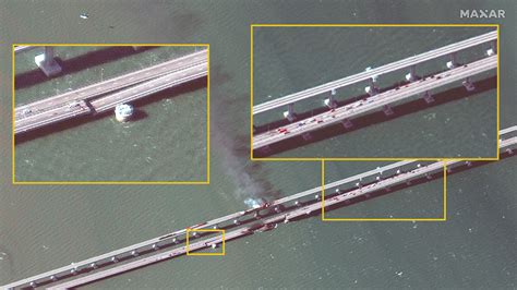 What Do Satellite Images Of The Kerch Bridge Explosion Tell Us