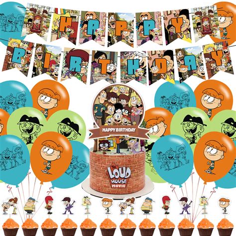 Buy The Loud House Birthday Party Supplies Decorations For The Loud House Includes Banner