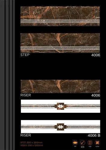 Alexa Vitrified Matt Step And Riser Staircase Tiles 300 X 1200 Mm Matte At Rs 250set In Morbi