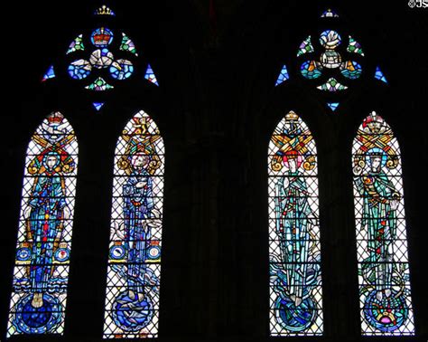 Modern Stained Glass In Glasgow Cathedral Glasgow Scotland