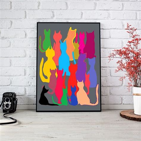 Abstract Art Cat Art Projects For Kids