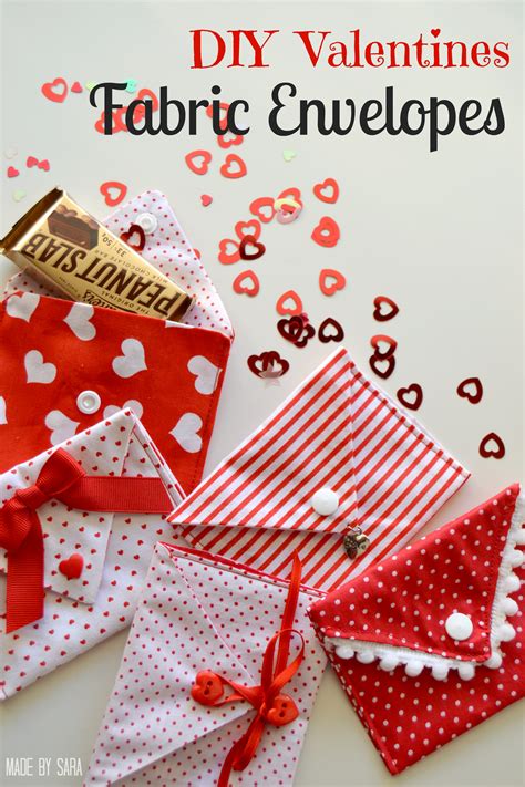 Valentine Fabric Envelopes Tutorial - Peek-a-Boo Pages - Patterns ...