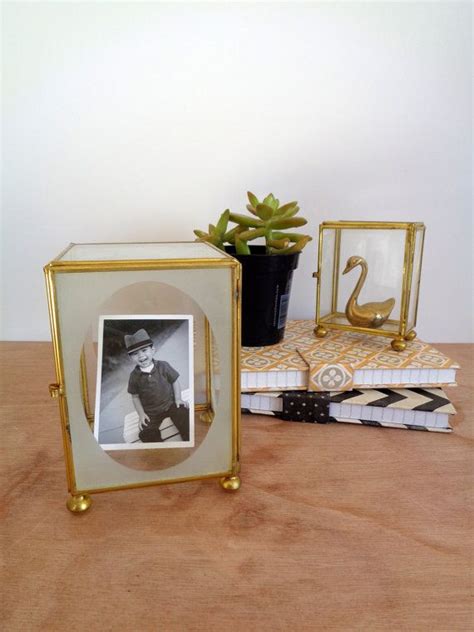 Clearance Brass Glass Curio Upright Display Case Box With Etsy Frosted Glass Design Glass