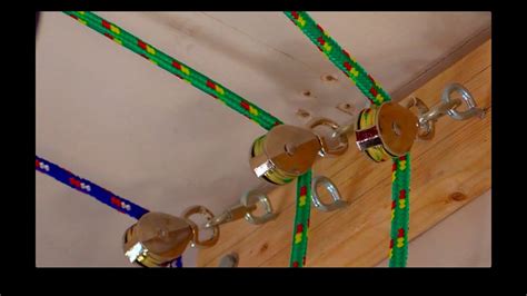 Some models are available with undersized ropes. HOW TO: Create a Garage Pulley Storage System - YouTube
