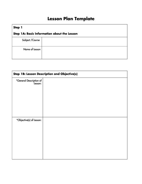 44 Free Lesson Plan Templates Common Core Preschool Weekly