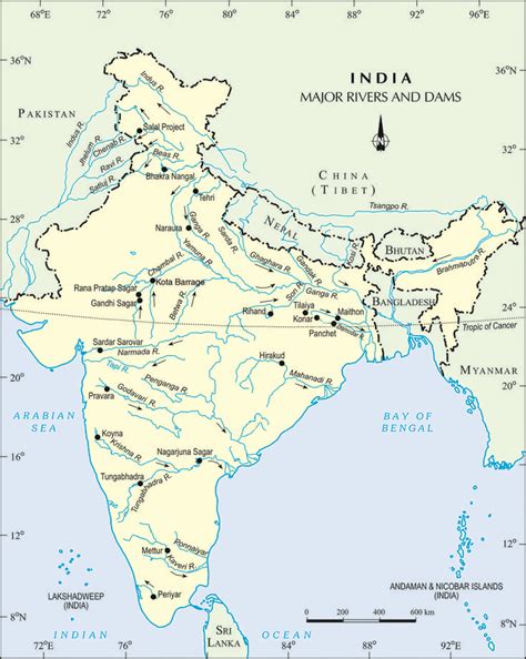 River Map Of India Major Indian Rivers Map Whatsanswer India Map