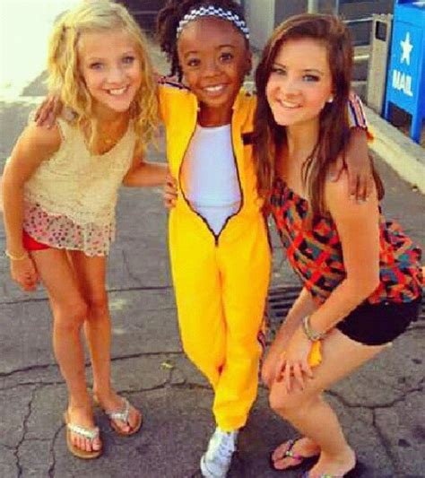 paige and brooke hyland with skai jackson from jessie dance moms brooke dance moms cast dance