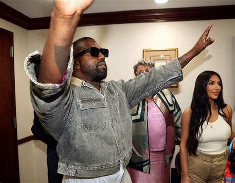 Kanye West L And Kim Kardashian West Attend Sunday Service At The Greater Allen Ame