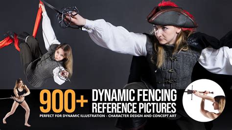 Grafit Studio - 900+ Dynamic Fencing Character Pose ...