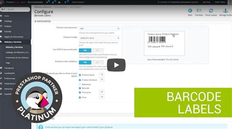 Módulo Prestashop Etiquetas De Productos 4webses 4webs