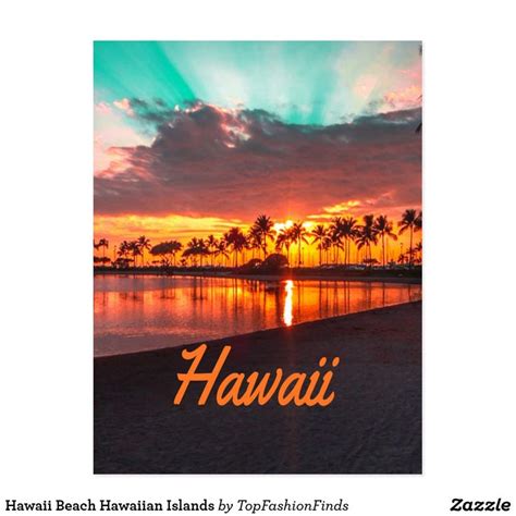 Hawaii Beach Hawaiian Islands Postcard Zazzle Hawaii Beaches