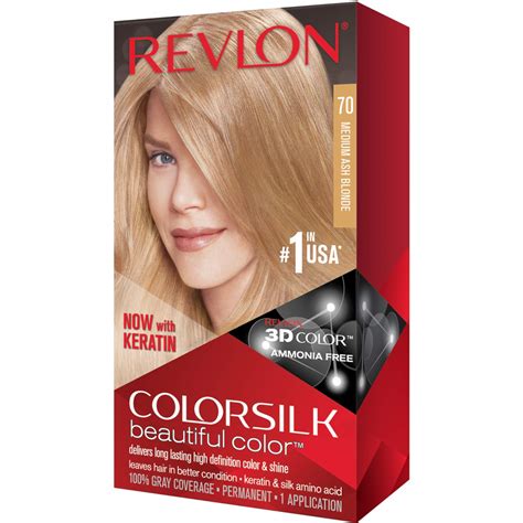 309978695707 Revlon Colorslk Beautiful Color 70 Medium Ash Blonde