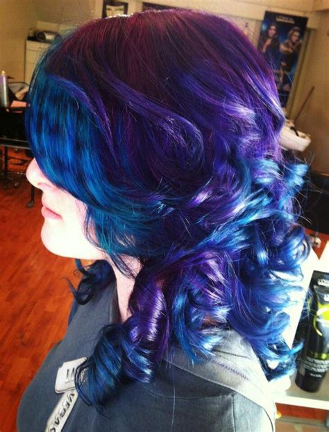 Purple And Blue Hair Hair Color Blue Hair Color Red Ombre Hair Color