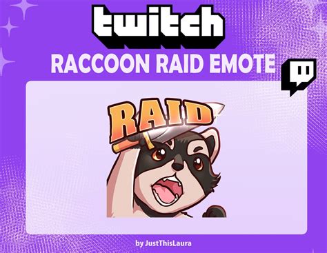 Raccoon Raid Emote Etsy