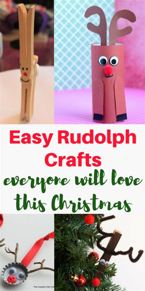 21 Easy Rudolph Crafts To Make For Christmas Now Sahm Plus