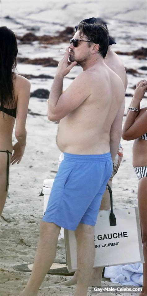 Leo DiCaprio Shirtless Bulge During St Barts Vacation The Men Men