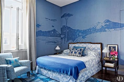 moody interior breathtaking bedrooms  shades  blue