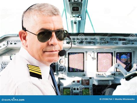 Airline Pilot Stock Photo Image Of Instructor Aviation 29386764