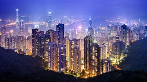 Victoria Peak Wallpaper 4k Hong Kong City Cityscape