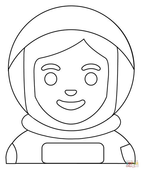 Kolorowanka Kobieta Astronauta Emoji Kolorowanki Dla Dzieci Do Druku