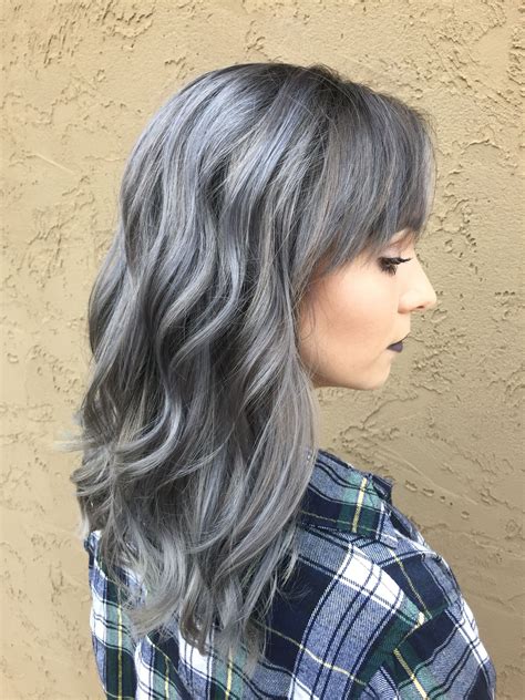 Grey Hair By Parish Harrell Loxx By Natalie And Co Grey Hair Silver Hair Balayage Roots