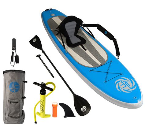 Jlf 10 Ft Inflatable Stand Up Paddle Board Sup Sit On Top Kayak Set
