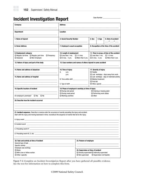 Accident Investigation Template