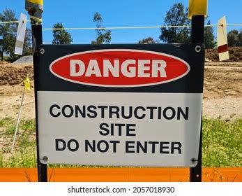 Danger Construction Site Do Not Enter Stock Photo 2057018930 Shutterstock