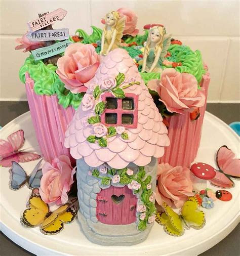 Create Your Own Magical Fairy House Cake Diy Party Central